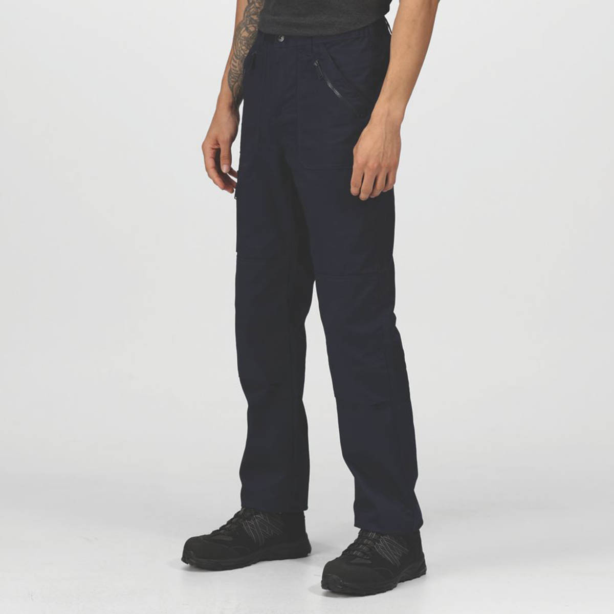 Regatta Work Trousers Mens Pro Action Classic Fit Navy Multi Pockets 30W 29L - Image 3