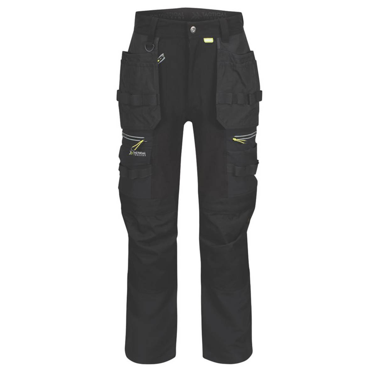 Regatta Work Trousers Mens Classic Fit Black Stretch Multi Pockets Cargo 44W 29L - Image 1