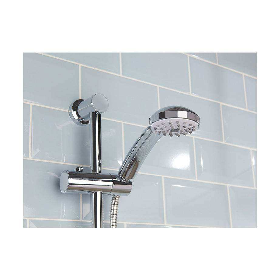 Bristan Thermostatic Mixer Shower Exposed Chrome Single Spray Pattern Round Head - Image 3