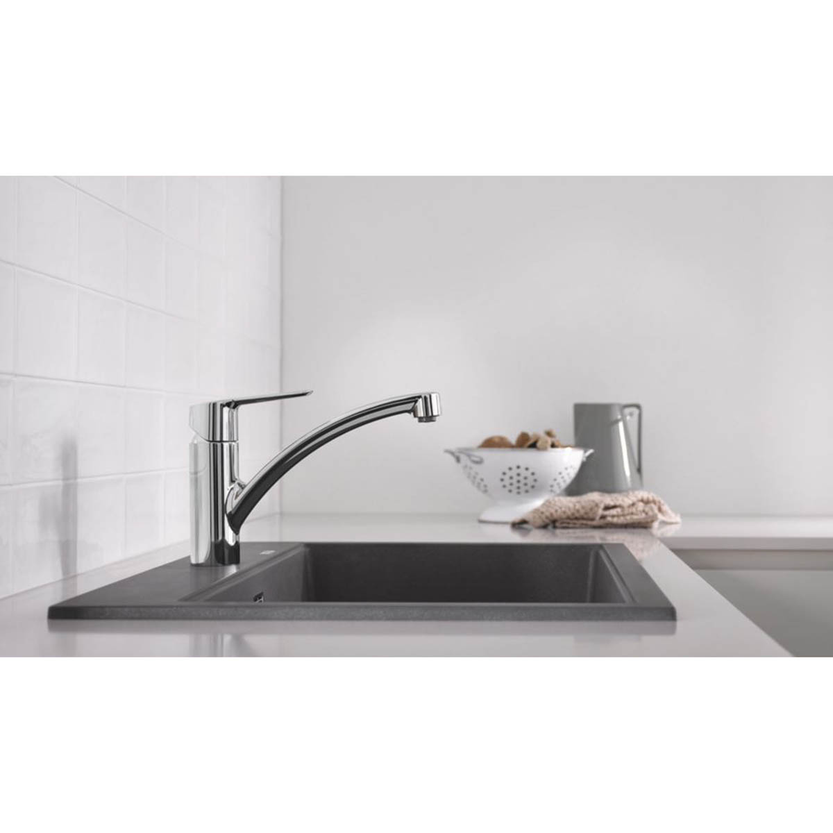 Grohe Kitchen Sink Tap Mono Mixer Chrome Single Lever Swivel Spout Modern Faucet - Image 6