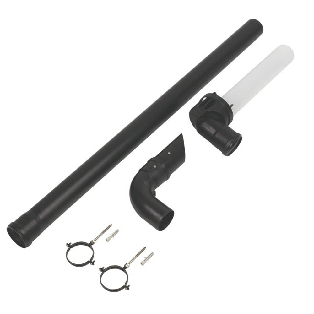 Baxi Plume Kit Including 1m Extension And Brackets Horizontal Multifit Flue - Image 2