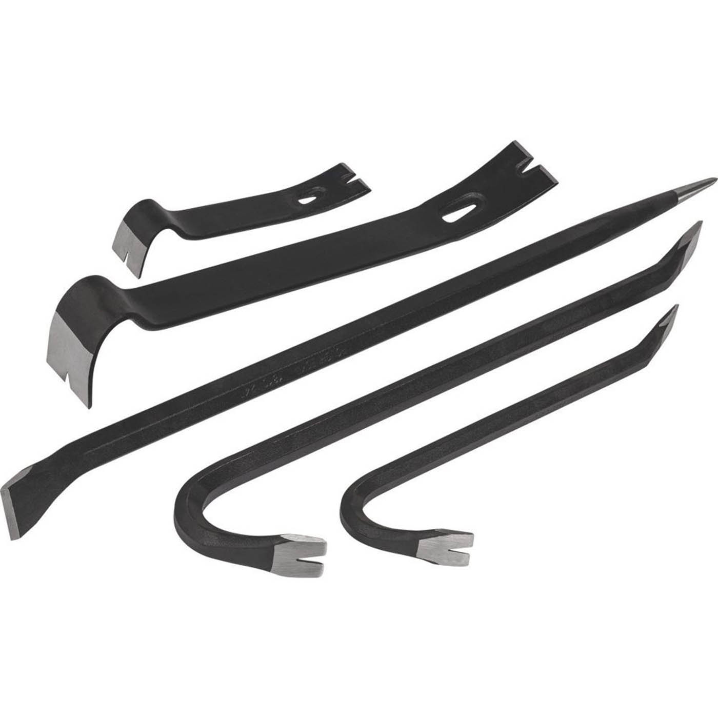 Multi Purpose Wrecking Bar Set 5 Pieces Utility Aligning Steel Hexagonal Shafts - Image 1