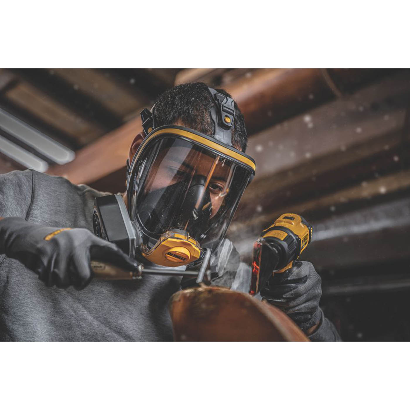 DeWalt Full Face Mask Respirator Unisex A2-P3 Vapour Gas Dust Silica Large - Image 5