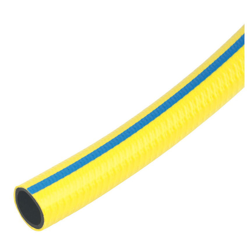 Garden Water Hose Flexible Knitted Top Mat Yellow Anti-Algae Protection 50m - Image 1