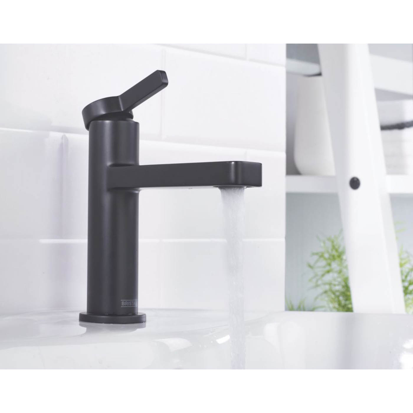 Bristan Basin Mixer Tap Mono Matt Black Single Lever With Clicker Waste 149mm - Image 2