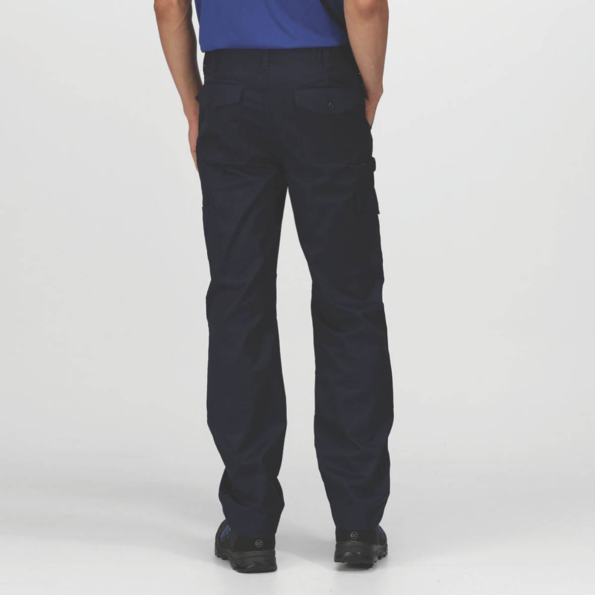 Regatta Work Trousers Mens Pro Cargo Classic Fit Navy Multi Pockets 30W 29L - Image 4