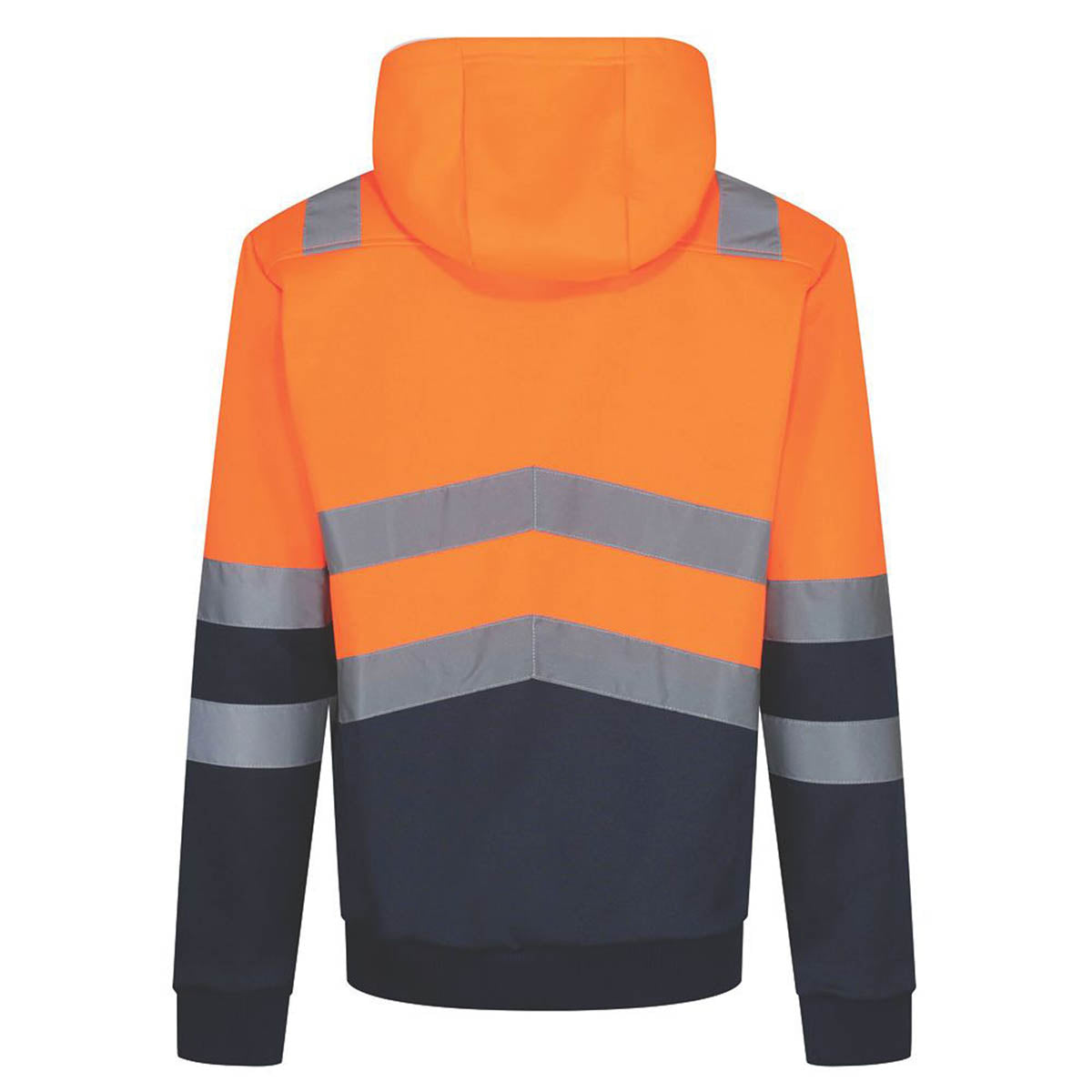 Regatta Hi-Vis Hoodie Mens Orange Safety Sweatshirt Reflective Small 40" Chest - Image 2
