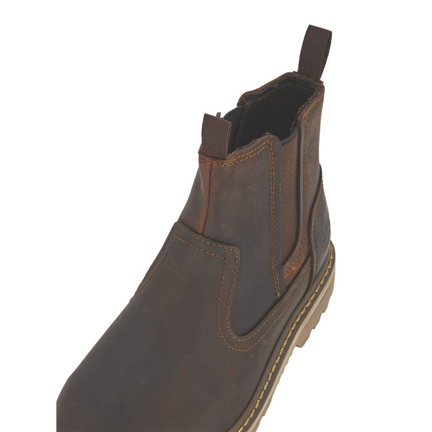 Site Safety Dealer Boots Mudguard Womens Standard Fit Brown Steel Toe Size 8 - Image 6