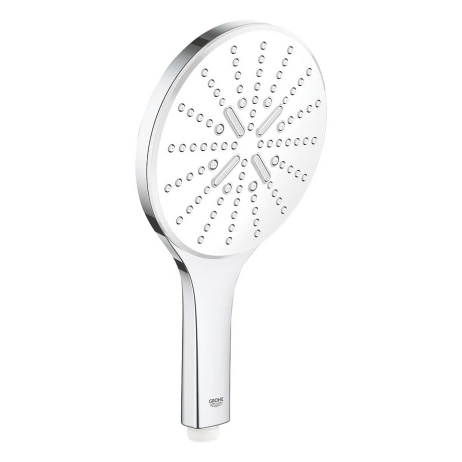 Grohe Shower Head Round Rainshower SmartActive Handset Chrome White 150 x 187mm - Image 1