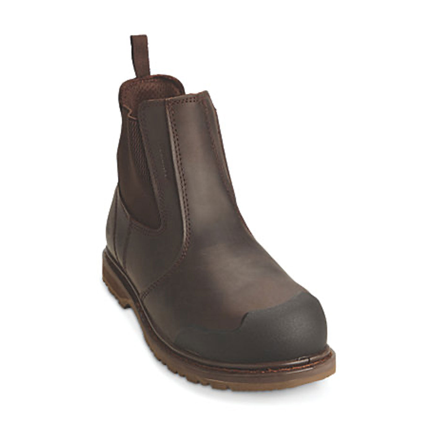 Site Safety Dealer Boots Mens Wide Fit Brown Leather Shoes Steel Toe Size 10 - Image 1