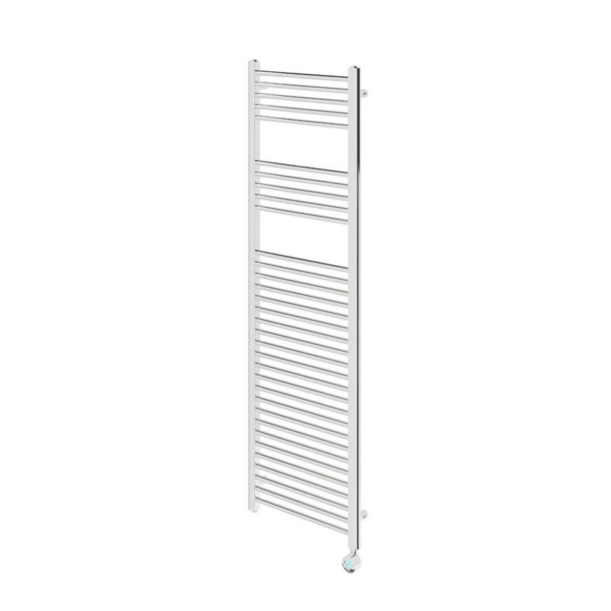 Flomasta Electric Towel Rail Radiator Chrome Flat Bathroom Warmer 160x50cm - Image 1