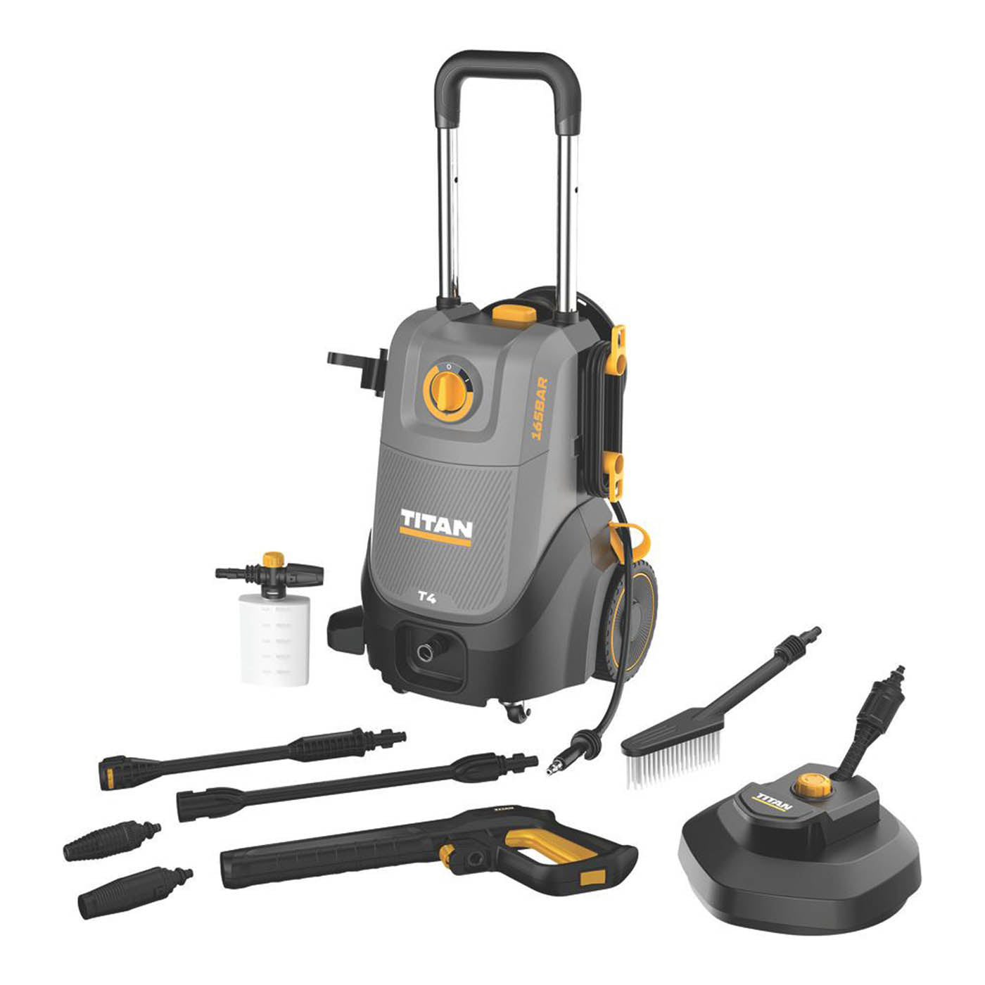Titan Pressure Washer Electric TTB1292PRW 165bar Jet Wash Patio Car Cleaner 240V - Image 1