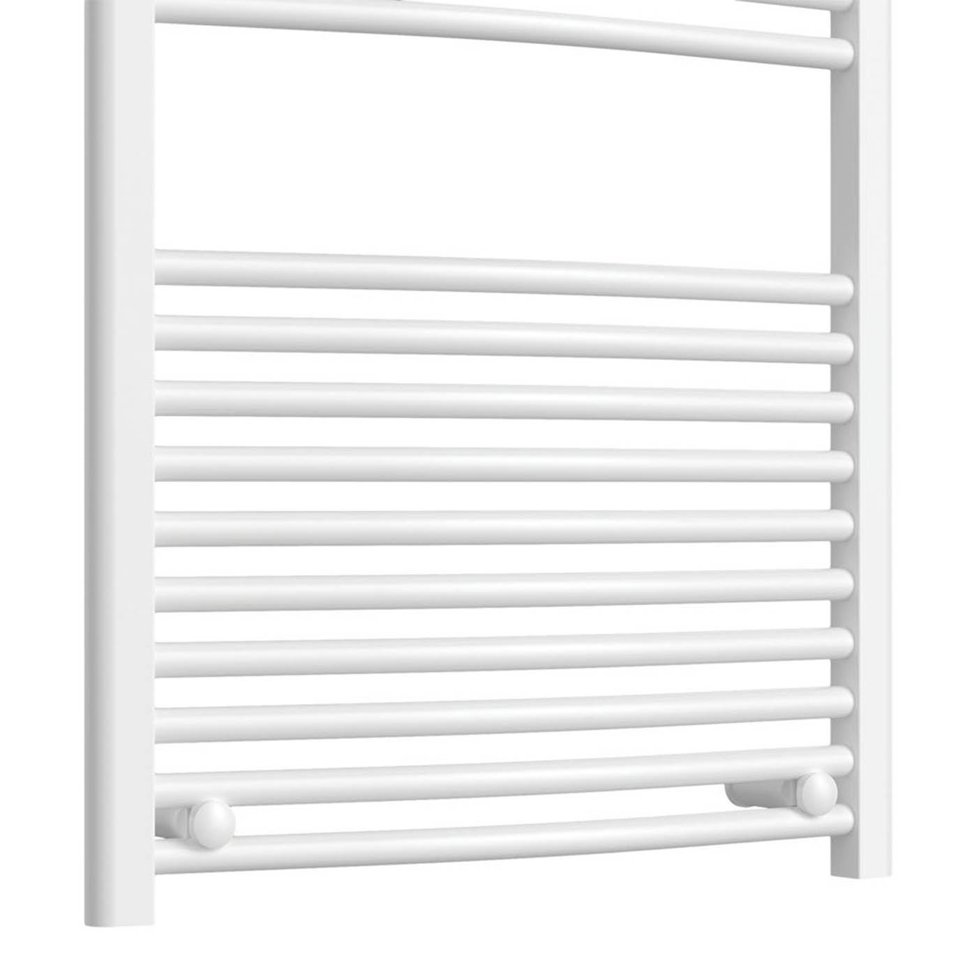 Flomasta Towel Rail Radiator White Curved Bathroom Warmer Ladder (H)100x(W)60cm - Image 4
