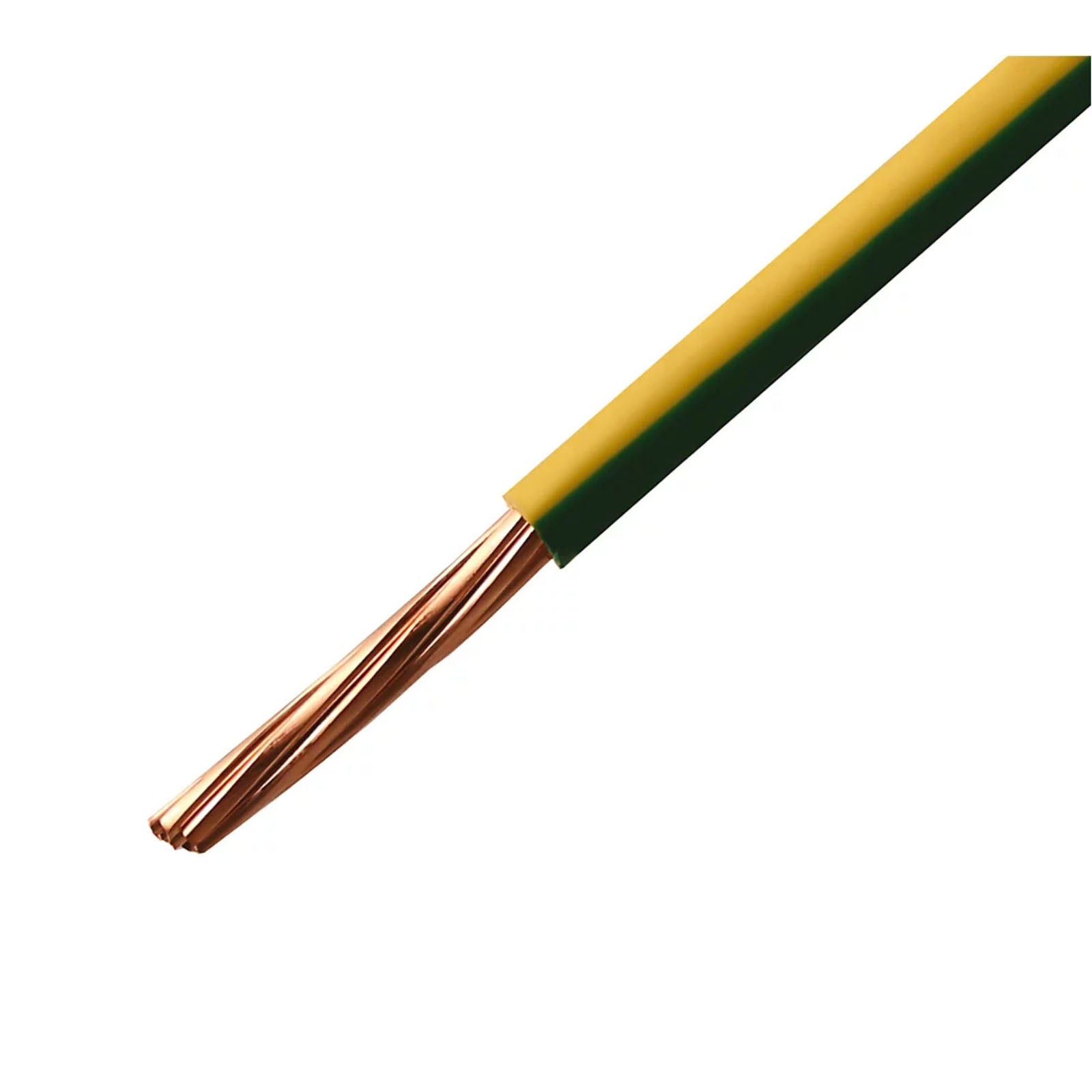Time Conduit Cable 6491B Green Yellow 1 Core 10mm² 5.9 mm Indoor Drum 50m - Image 1