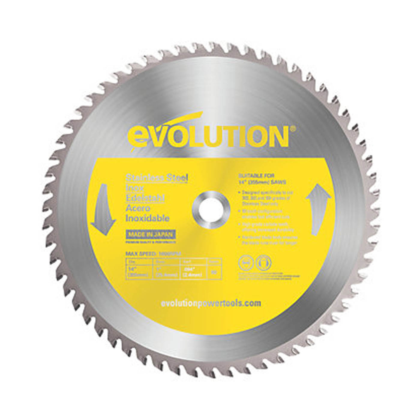 Evolution Circular Saw Blade S355TCT-90CS 355x25.4mm 90T For Metal Durable - Image 1