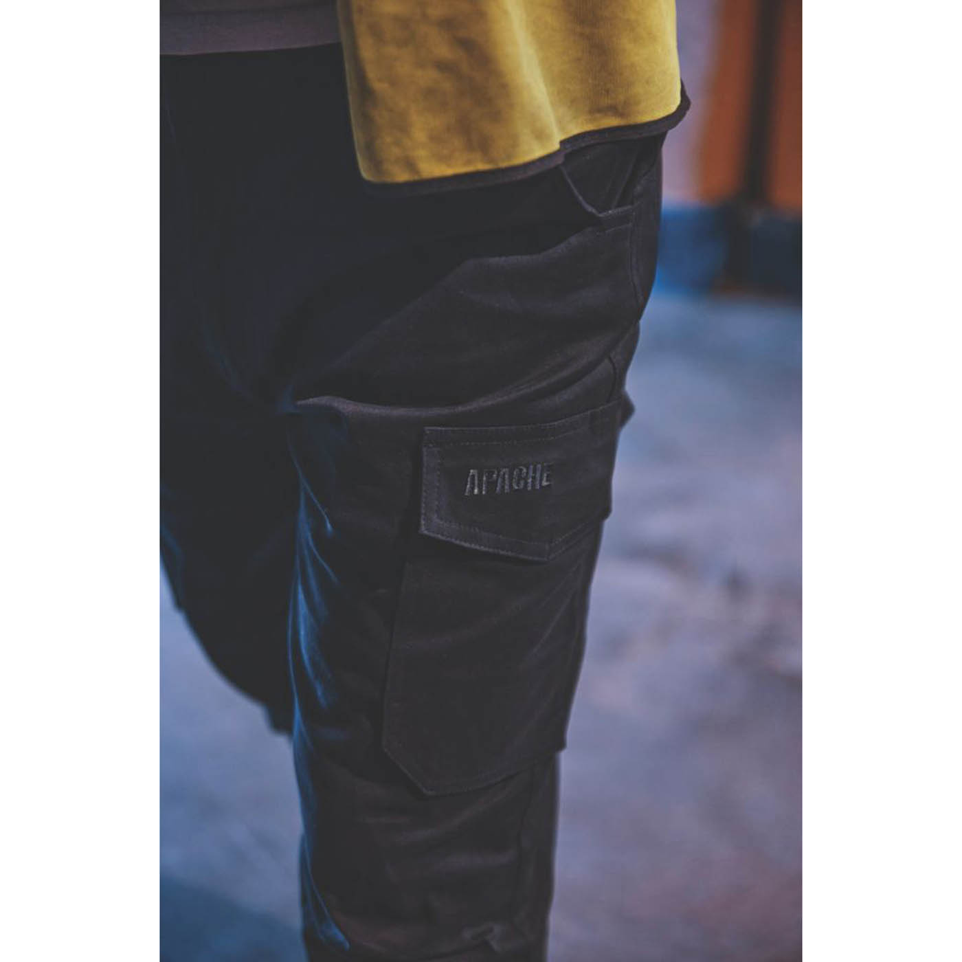 Apache Work Trousers 6 Pockets Black Cargo Breathable Slim Fit 44" W 29" L - Image 3