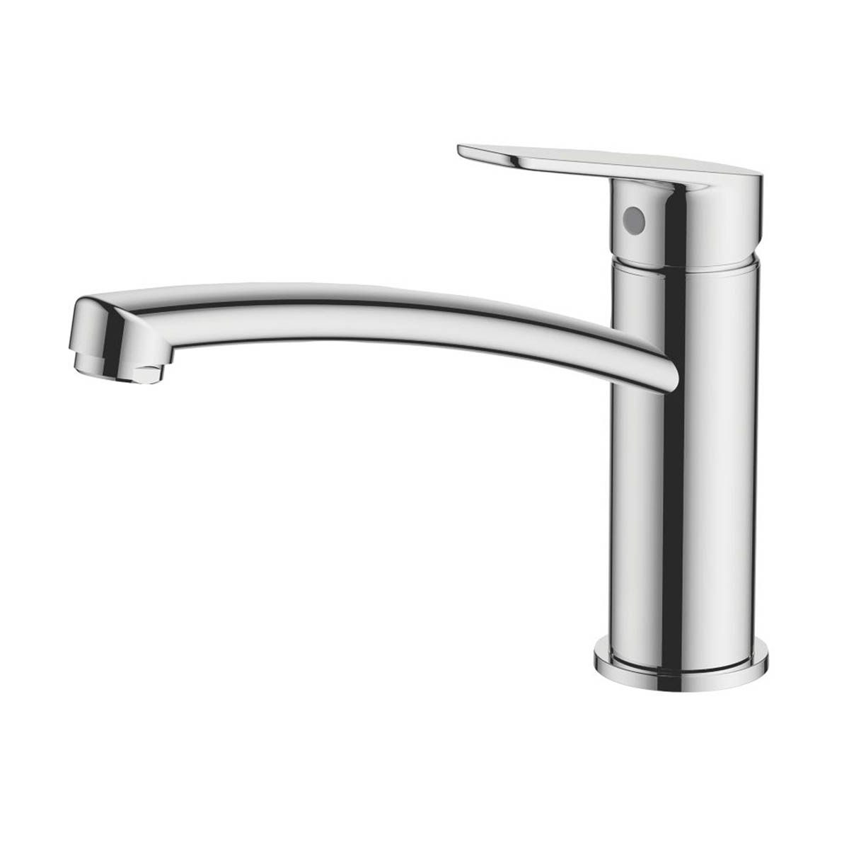 Swirl Kitchen Sink Tap Mixer Monobloc Chrome Single Lever Swivel Spout Faucet - Image 1