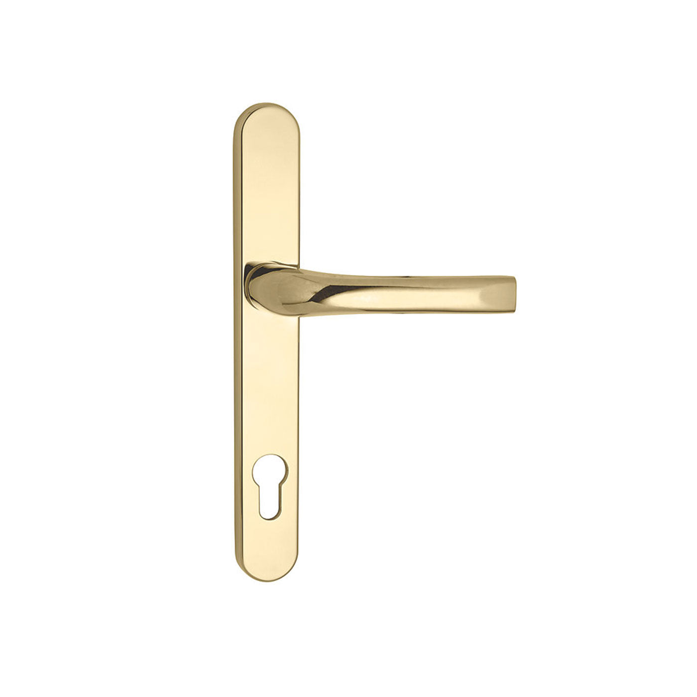 Mila Lever Door Handles ProLineaType B Pair Polished Gold For 44-77mm Door - Image 2