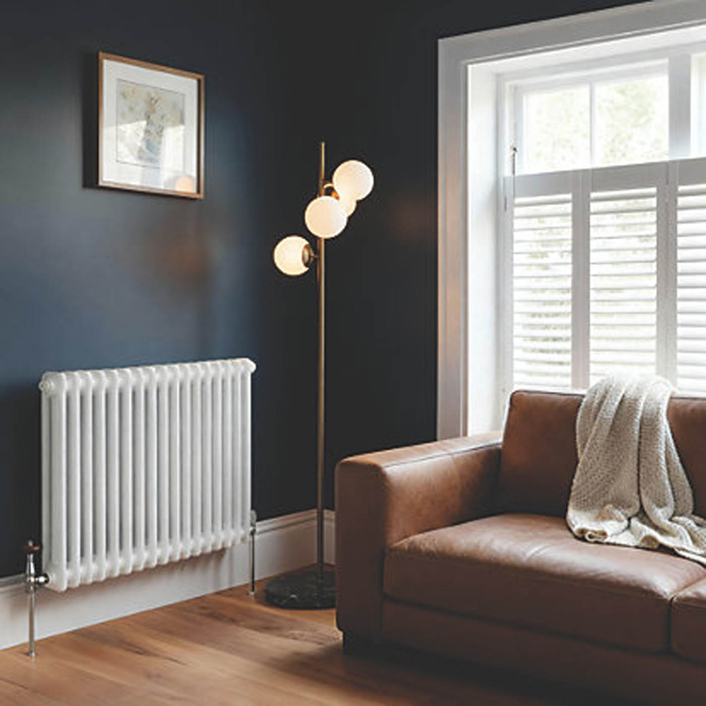 Flomasta 2 Column Radiator White Steel Horizontal Central Heating 60x78.5cm - Image 2