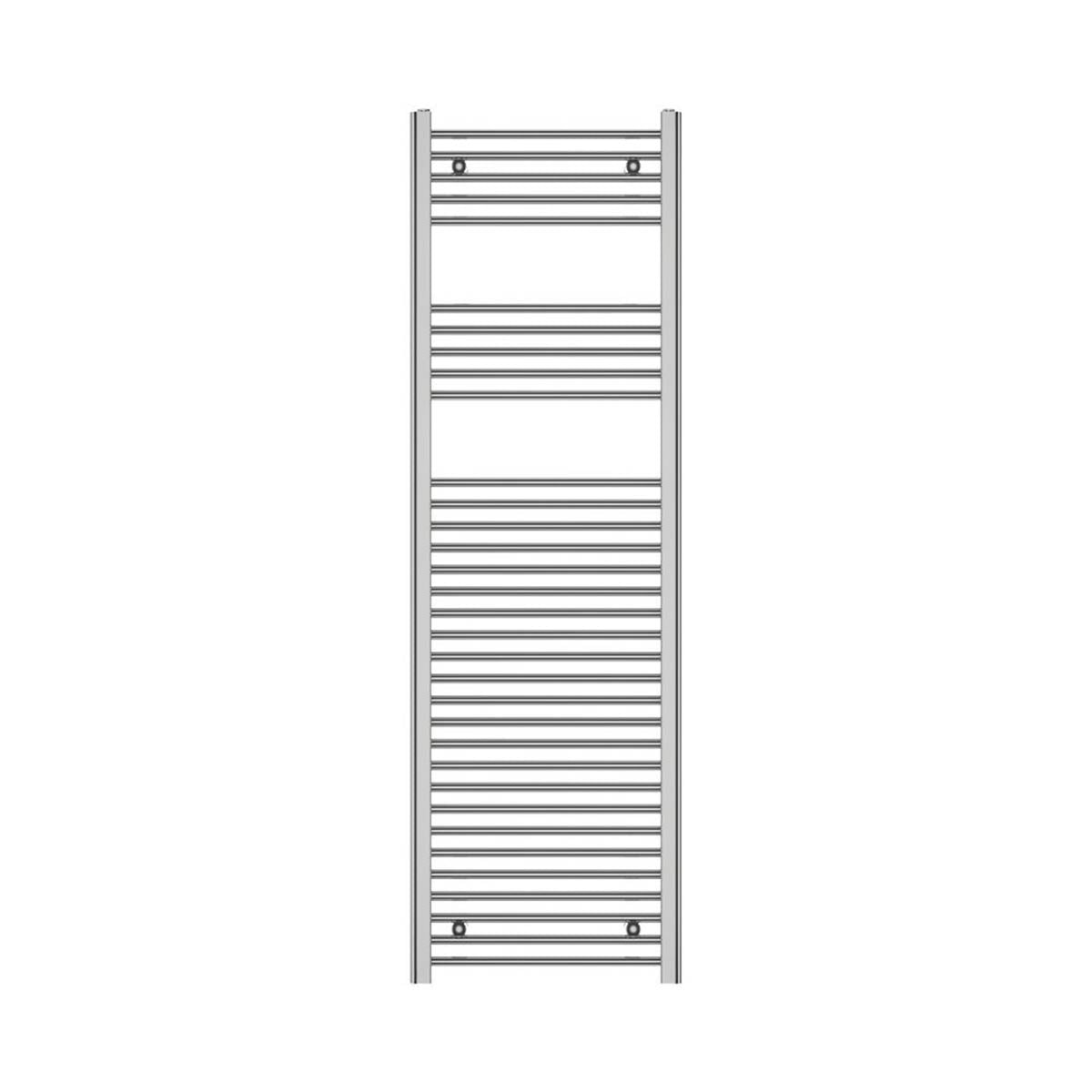 Towel Rail Radiator Flat Tubular Bathroom Warmer 160 x 50cm Chrome 1651BTU - Image 2
