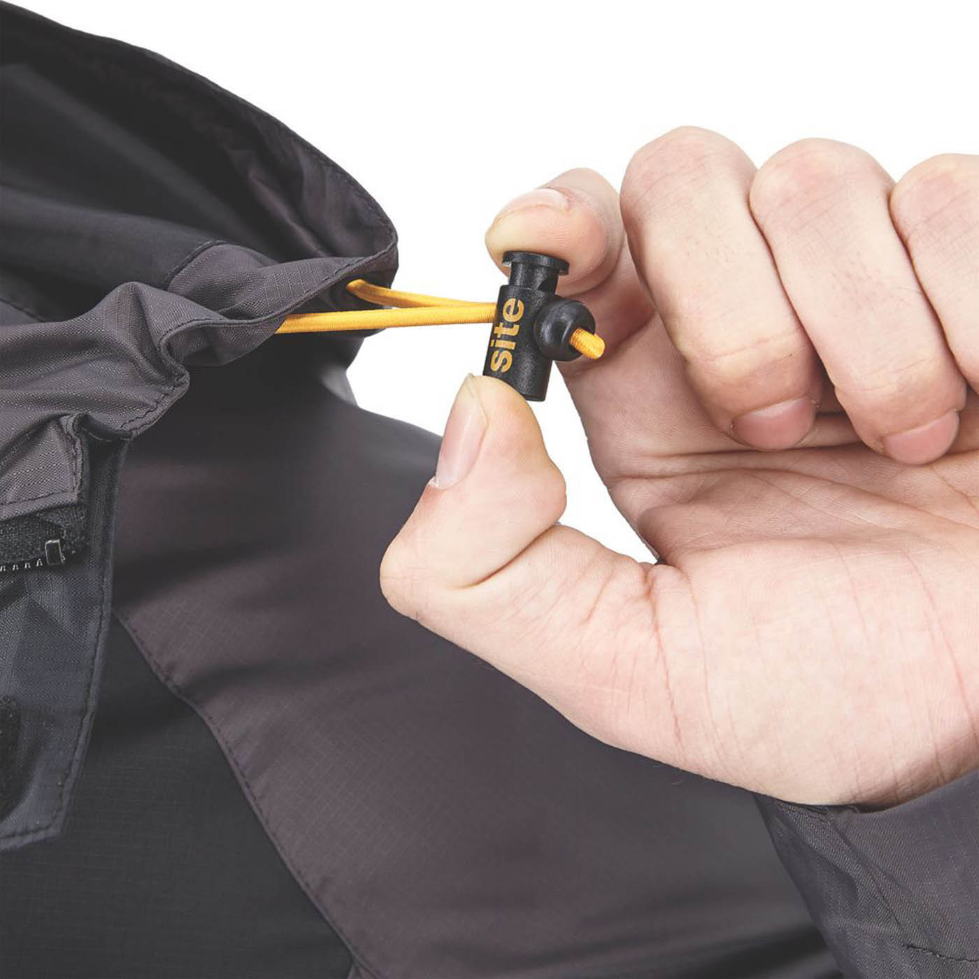 Site Work Jacket Mens Grey Black Waterproof Lightweight Large Size 50" Chest - Image 4