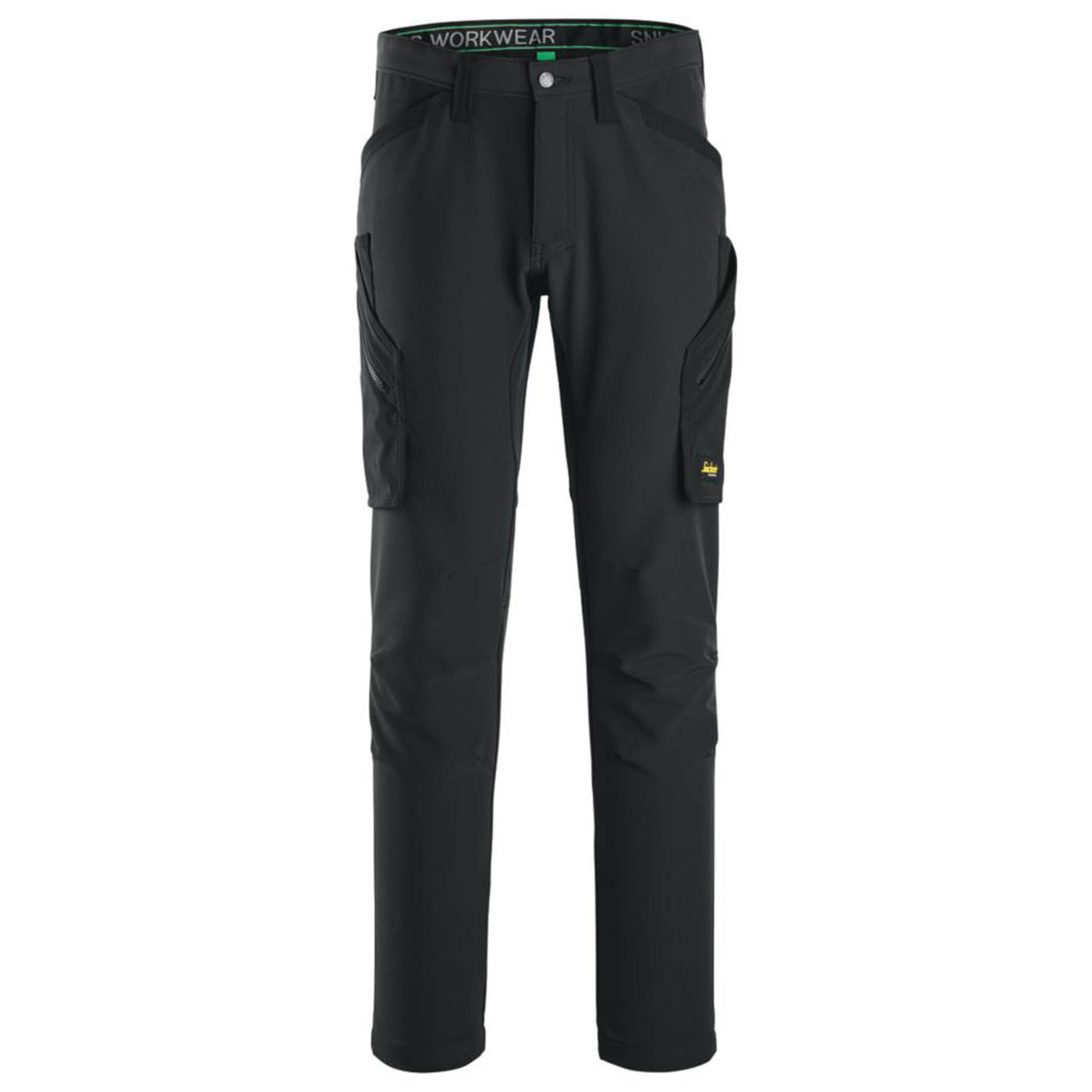 Snickers Work Trousers Mens Slim Fit Black Stretch Multi Pockets Cargo 35W 30L - Image 1