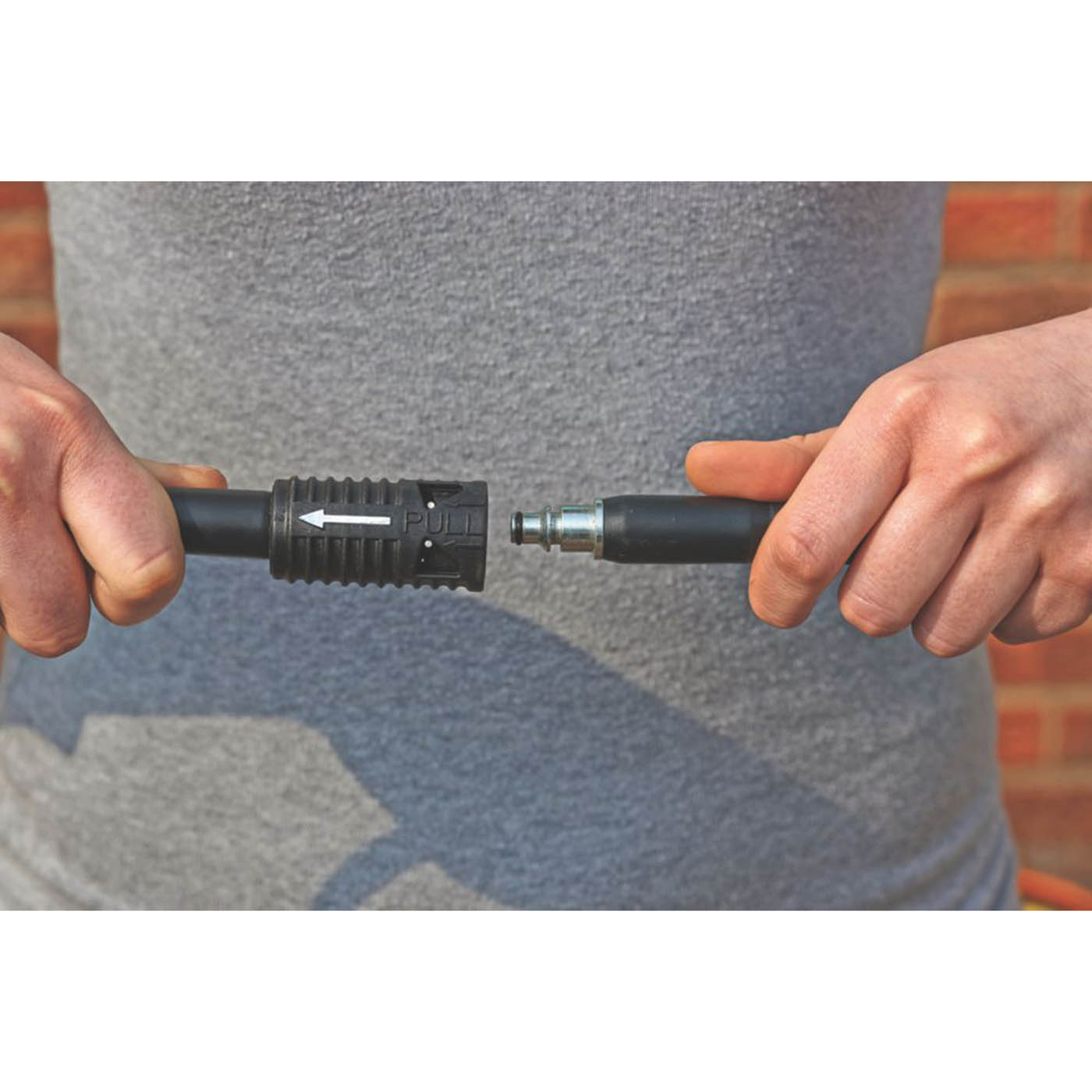 Bosch Extension Hose High Pressure Black Flexible Push Fit Connection 1/4" x 6m - Image 2