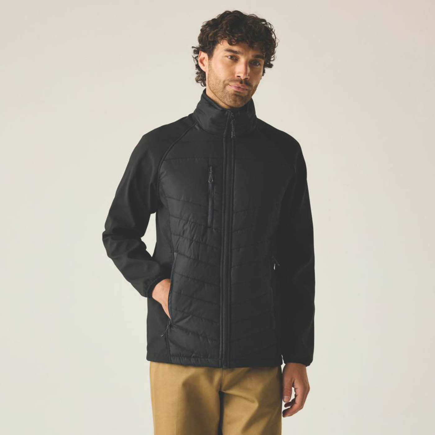 Regatta Work Jacket Mens Black Coat Workwear Full Zip 2X Large 52in Chest - Image 2
