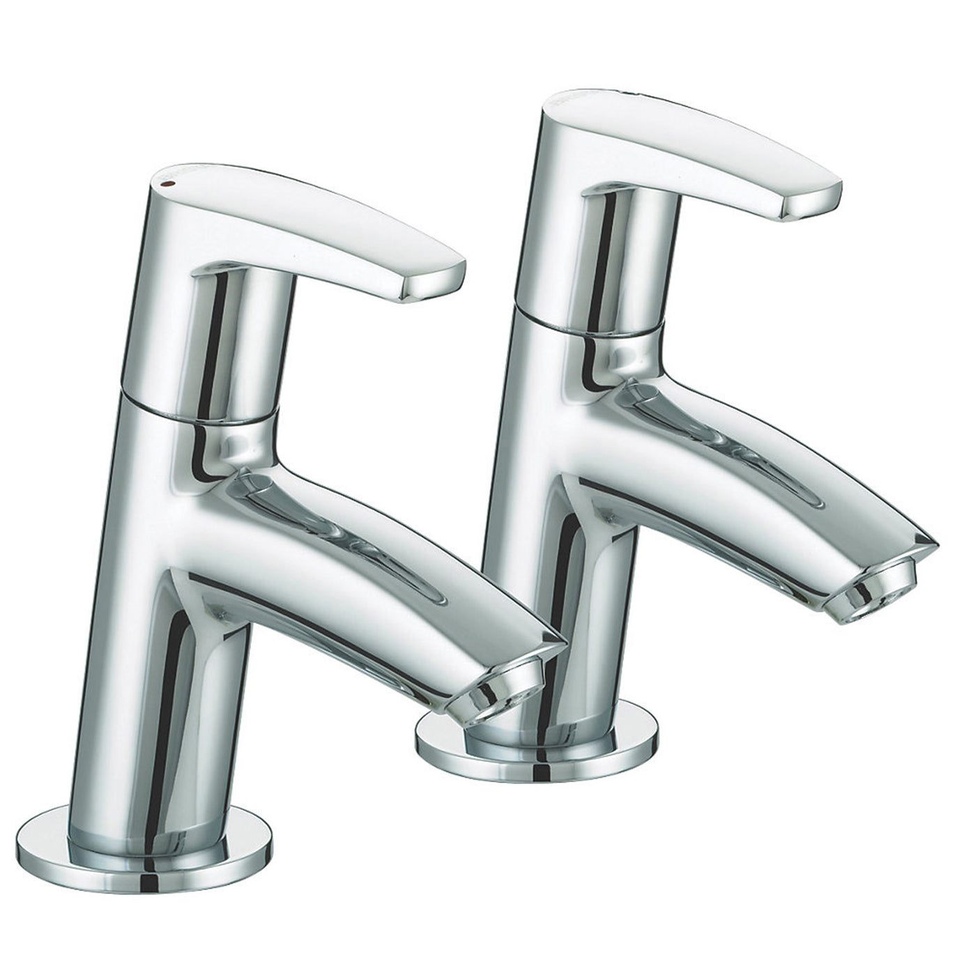 Bristan Basin Pillar Taps Chrome 1/4 Turn Bathroom Cold Hot Pair Contemporary - Image 2