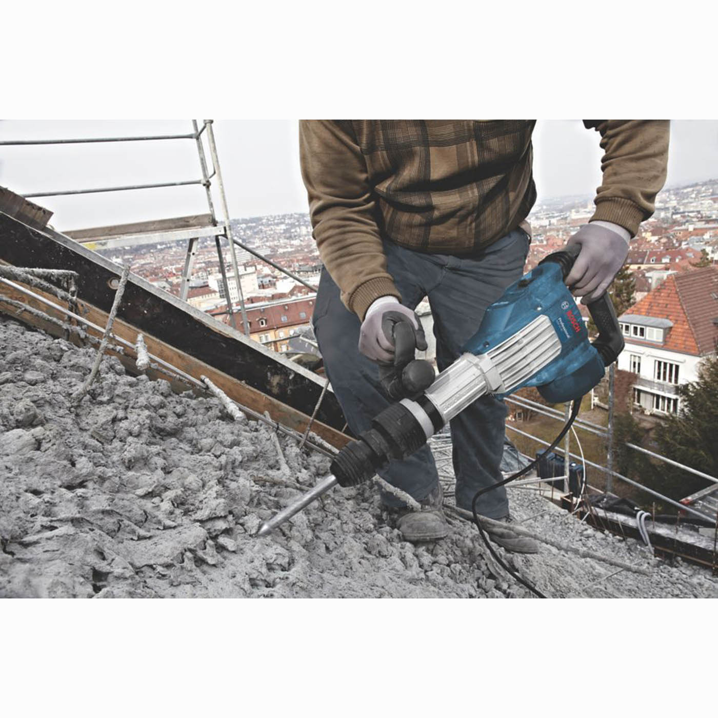 Bosch Concrete Breaker Electric 110V GSH11VC SDS Max Demolition Hammer 1700W - Image 5
