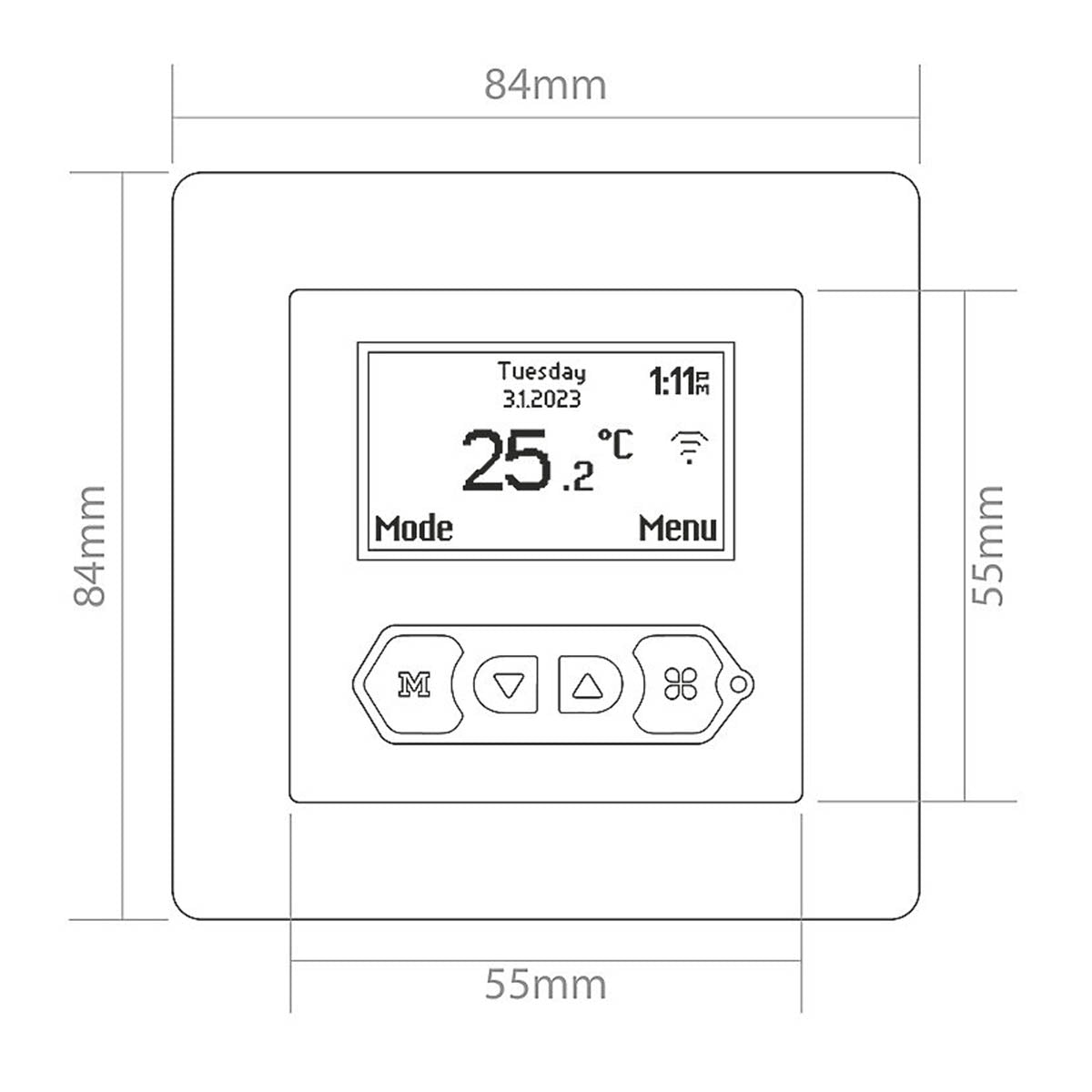 Klima Underfloor Heating Thermostat 825201 Digital Intelligent Control Wi-Fi - Image 8