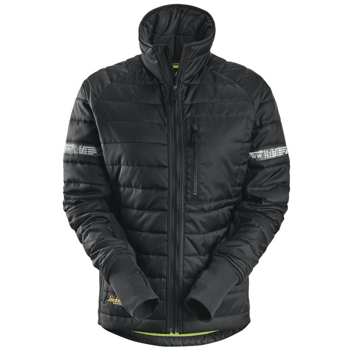 Snickers Work Jacket Womens 8107 Black Site Coat Pockets Insulated Size 16-18 - Image 1