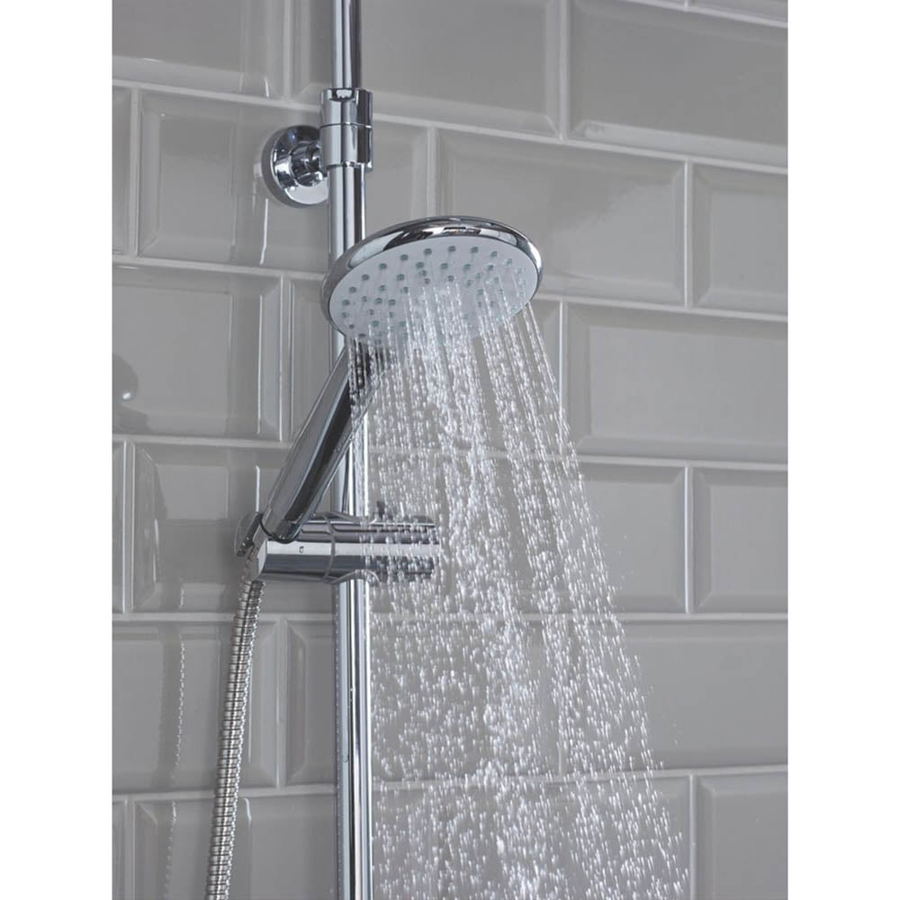 Bristan Thermostatic Mixer Shower Chrome Exposed 3 Spray Patter Twin Round Head - Image 4