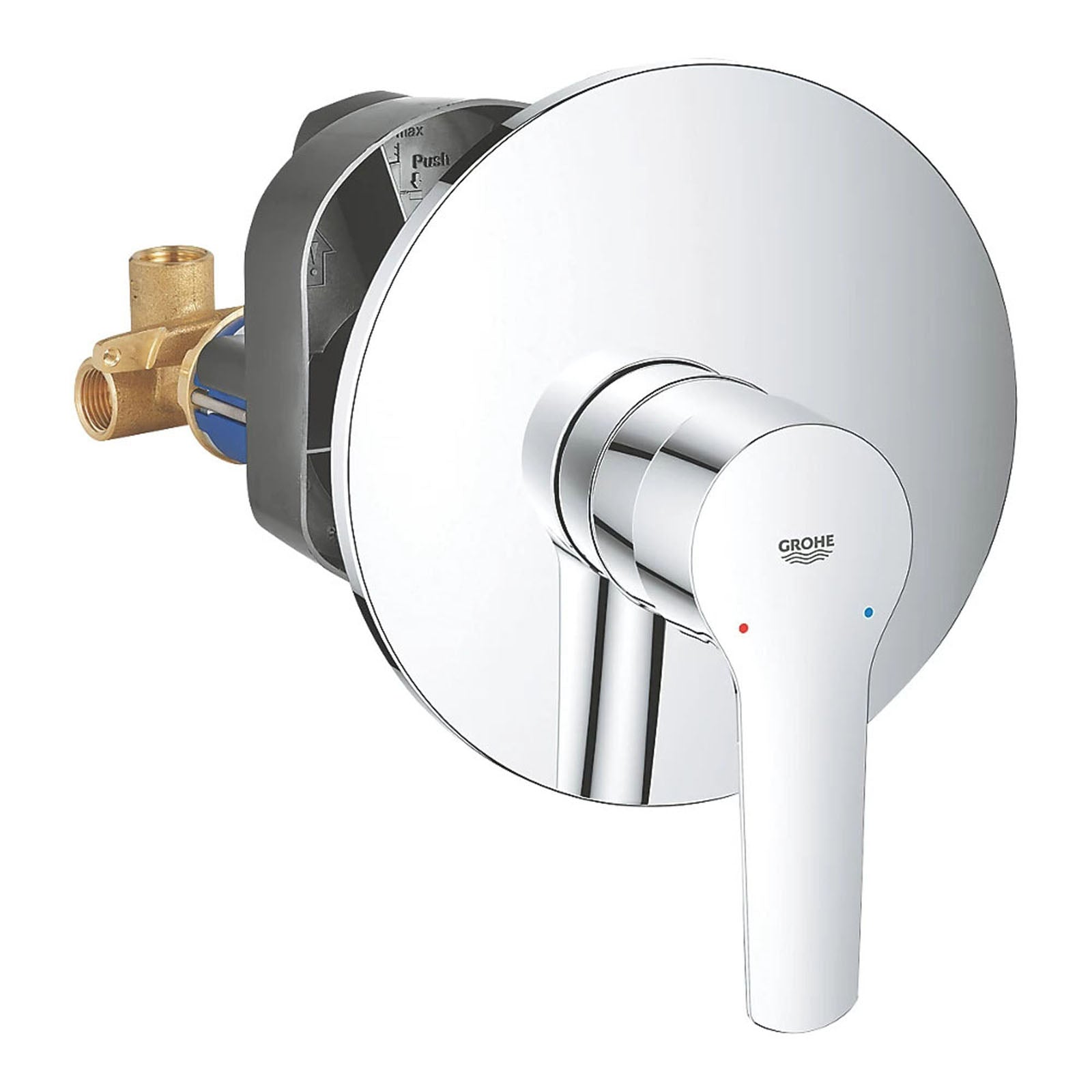 Grohe Mixer Shower Valve Single Lever Temperature Control Brass Chrome Finish - Image 1