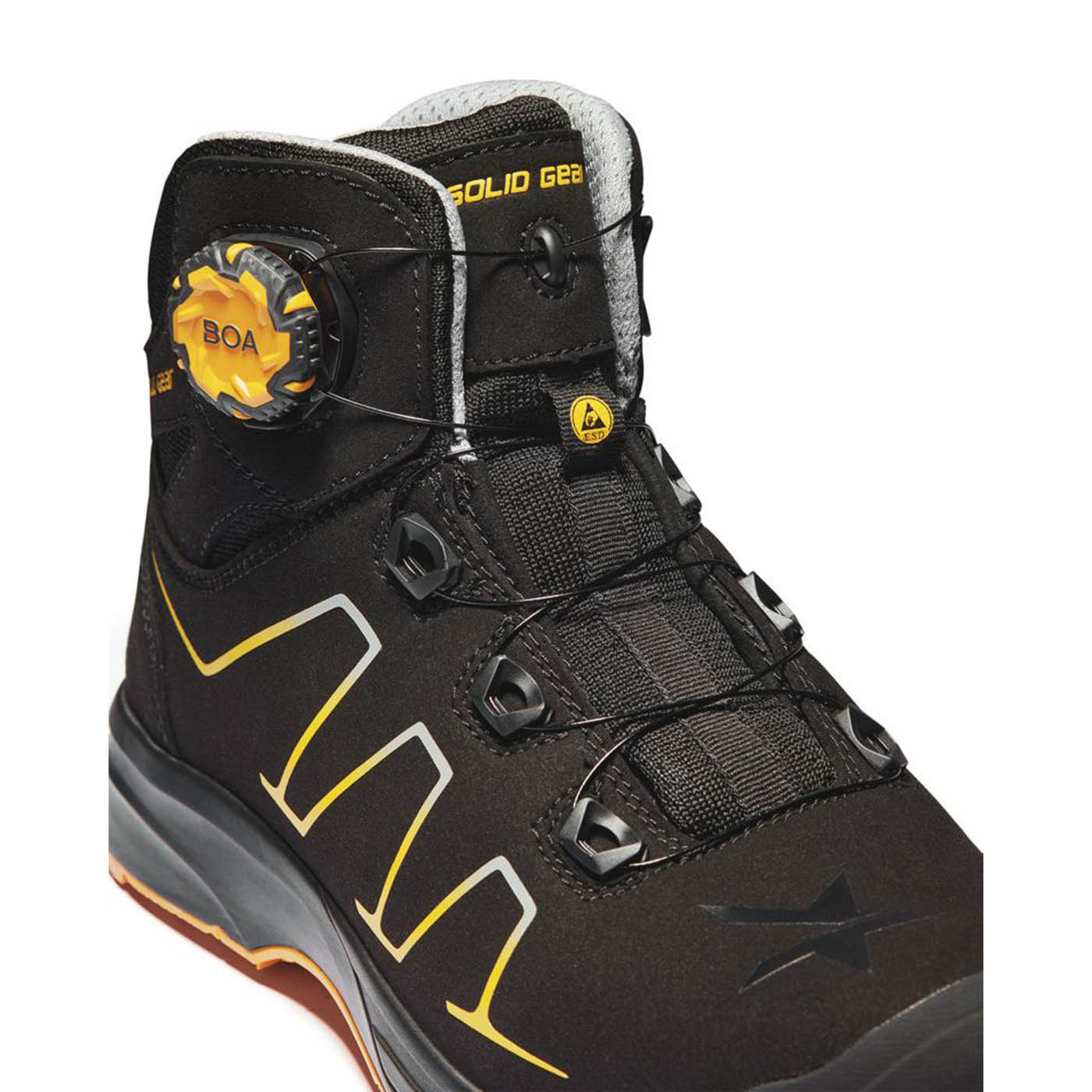 Solid Gear Mens Safety Boots Reckon Black Water-Resistant Composite Toe Size 10 - Image 3