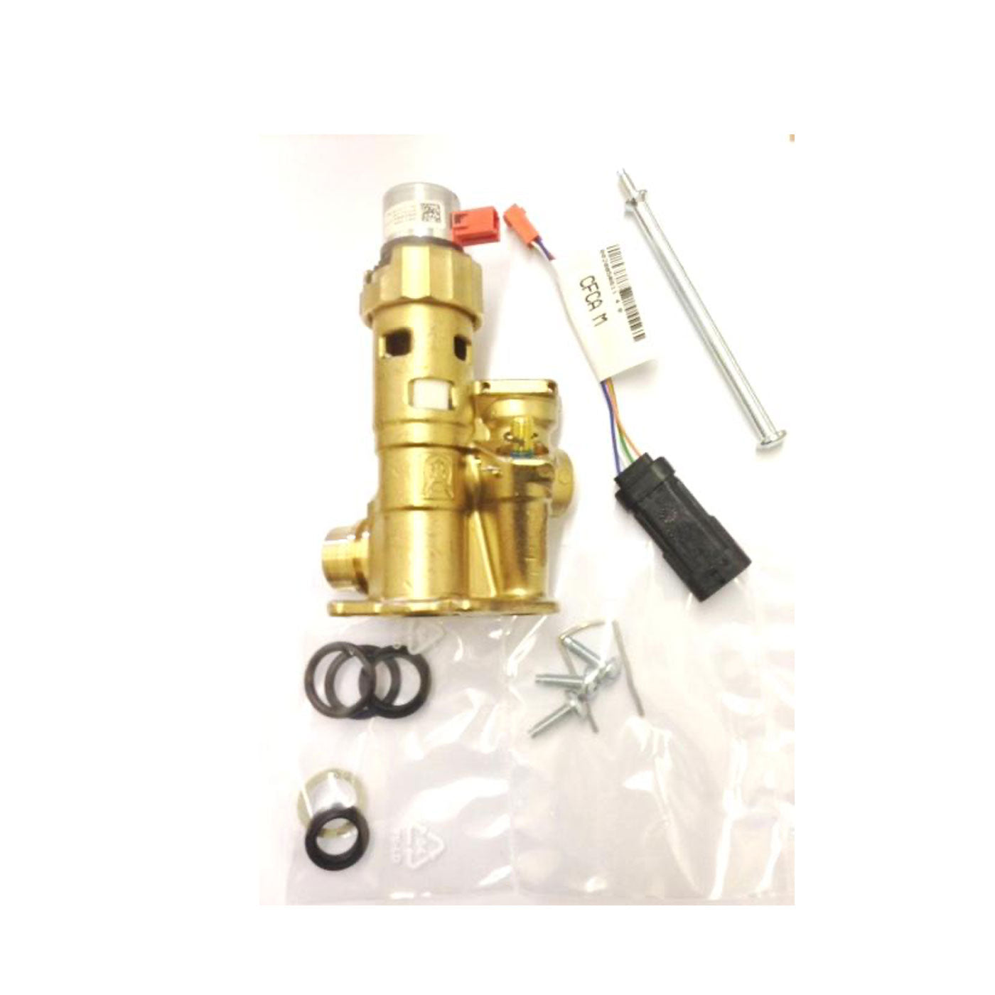 Vaillant Diverter Valve With Adaptor Brass 0020132682 Domestic Boiler Spares - Image 1