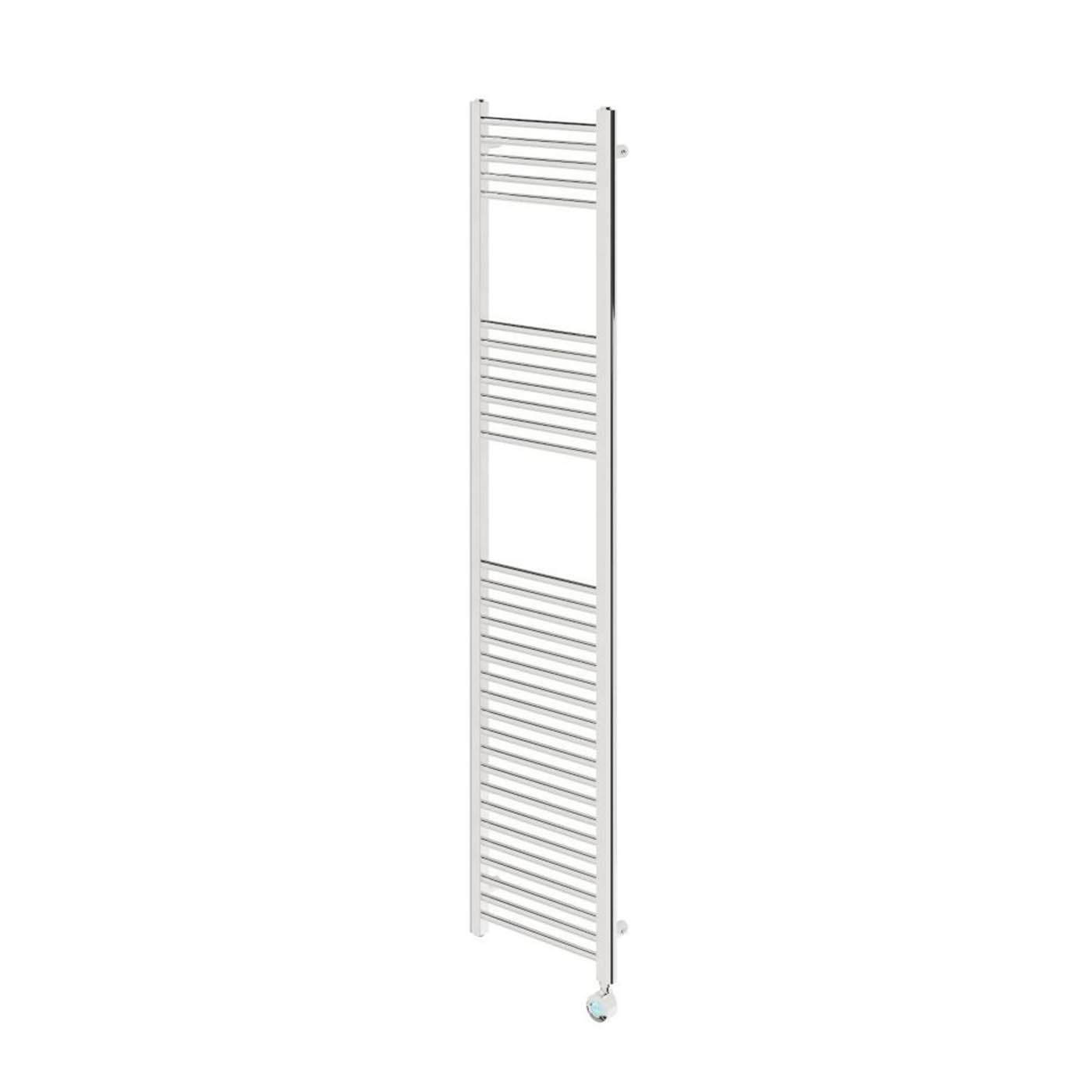 Flomasta Electric Towel Rail Radiator Chrome Flat Bathroom Warmer 180x40cm - Image 1