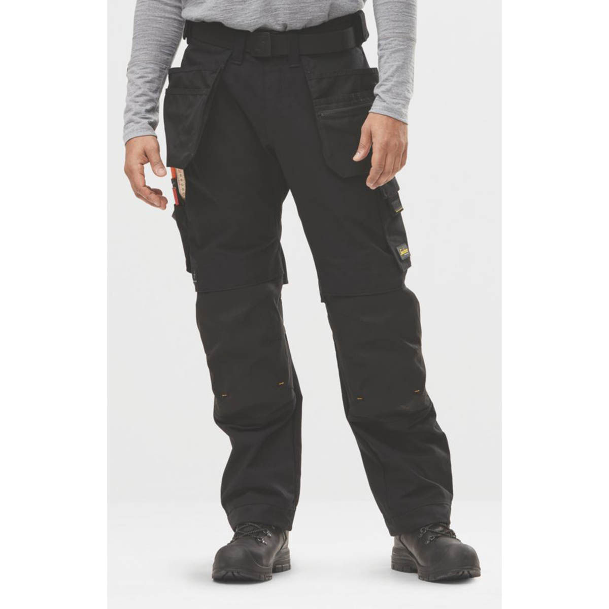 Snickers Work Trousers Mens Regular Fit Black Stretch Multi Pockets 41W 32L - Image 5