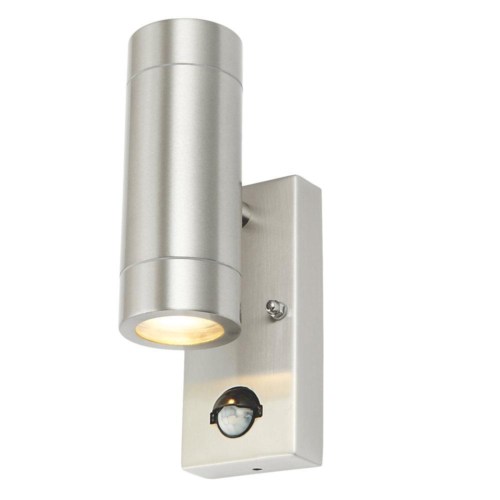 LAP Wall Light Outdoor Stainless Steel PIR Sensor GU10 Garden Patio Contemporary - Image 1