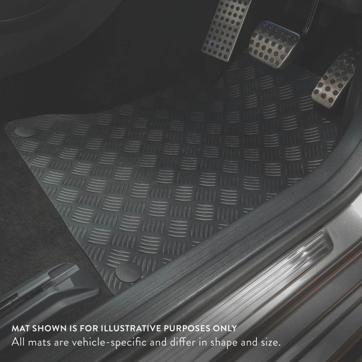 Car Mat Co. Rubber Floor Mats Hyundai Tucson 2015 - 2021 Waterproof 4 Piece Set - Image 3