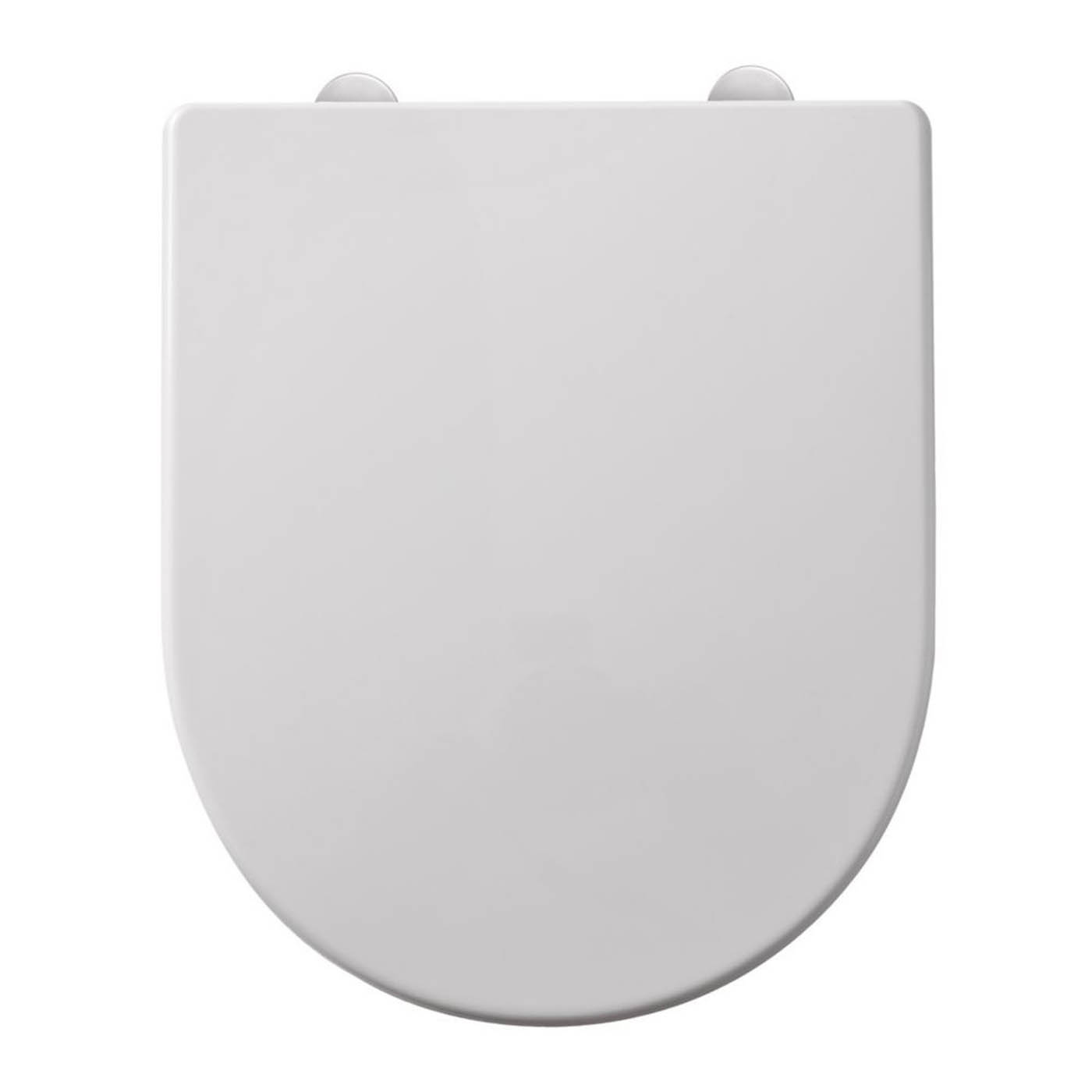 Toilet Seat White Soft Close Quick Release Round WC Heavy Duty Bathroom - Image 1