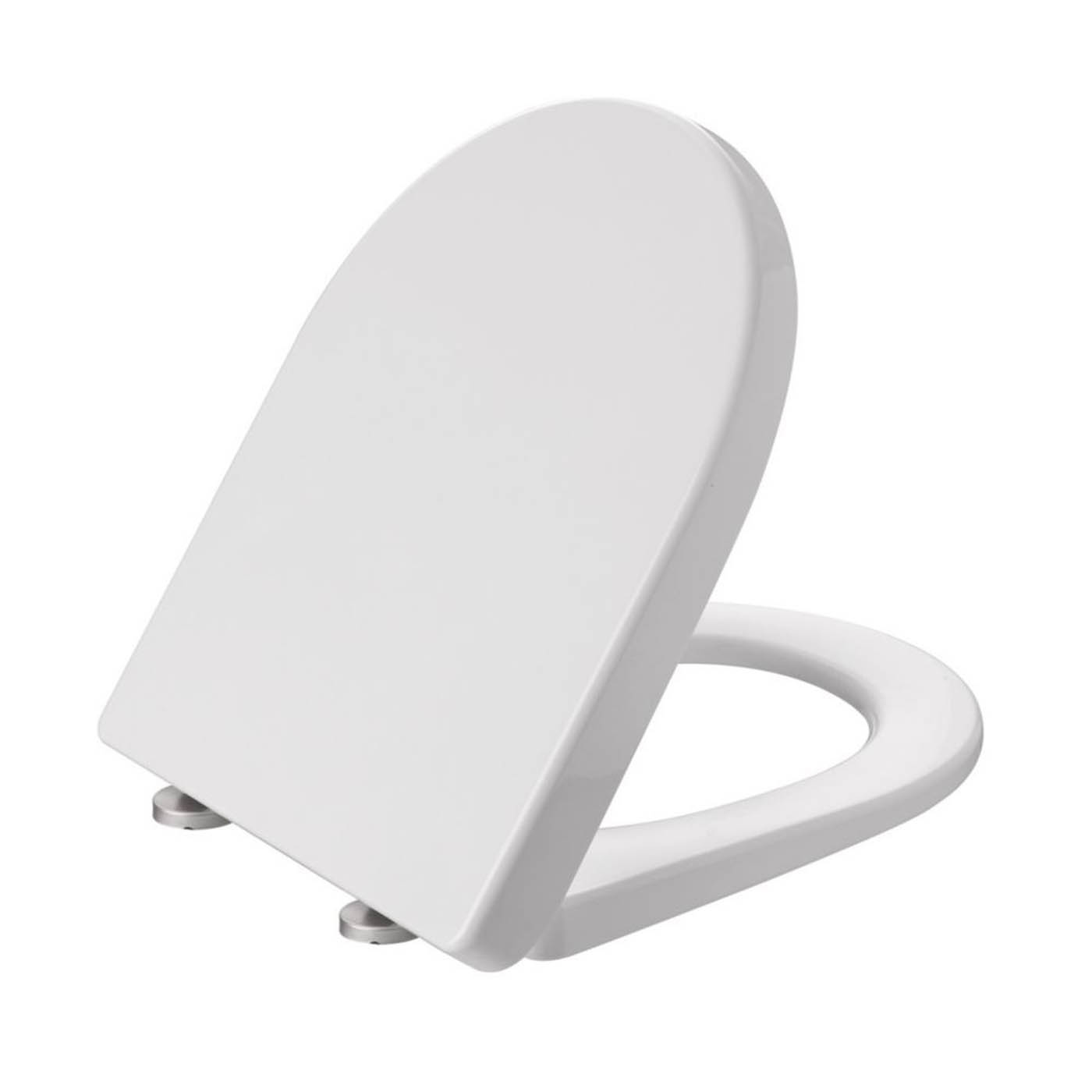 Toilet Seat White Soft Close Quick Release Round WC Heavy Duty Bathroom - Image 4