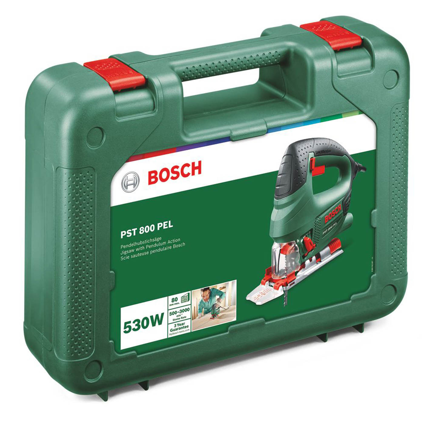Bosch Jigsaw PST 800 PEL Corded Electric Compact Lightweight 230V 530W - Image 2