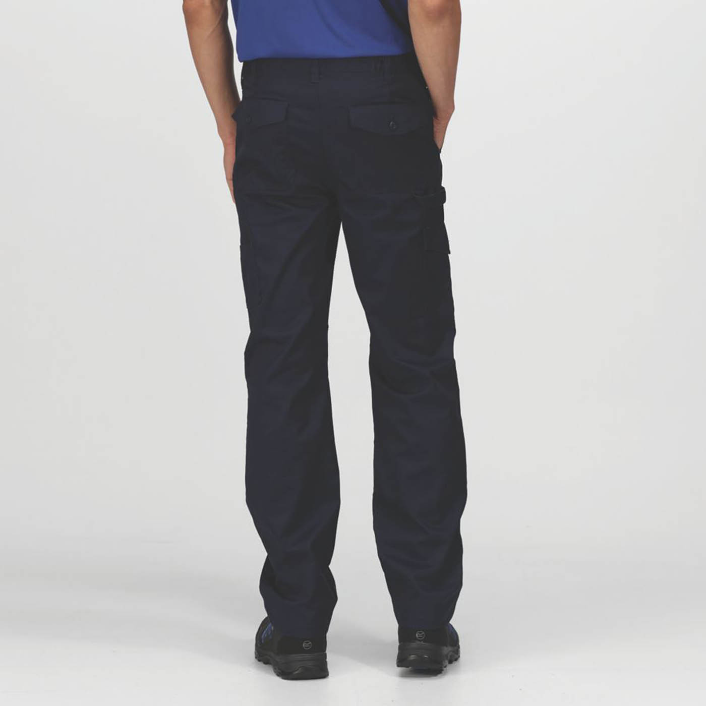 Regatta Pro Mens Work Trousers Navy Cargo Classic Fit Multi Pockets 38" W 31" L - Image 4
