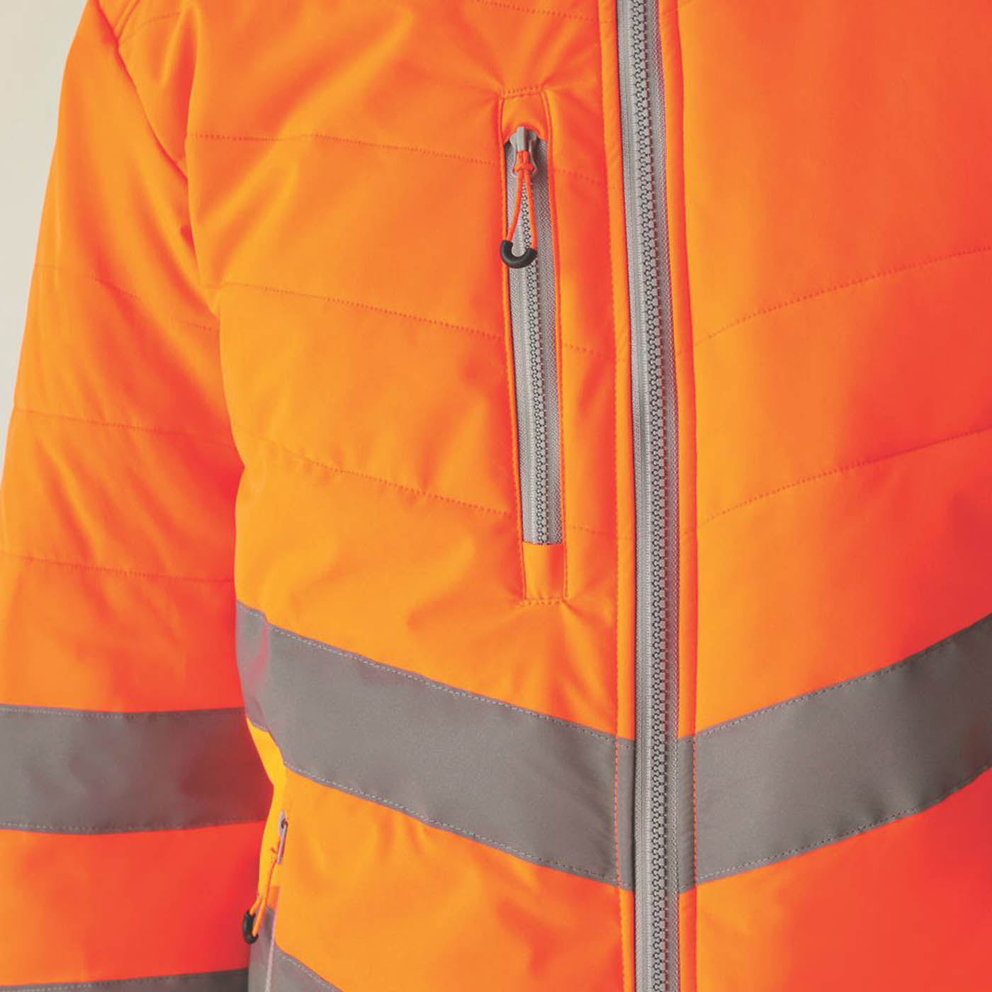 Regatta Hi-Vis Jacket Mens Orange Waterproof Reflective X Large 50.4in Chest - Image 4