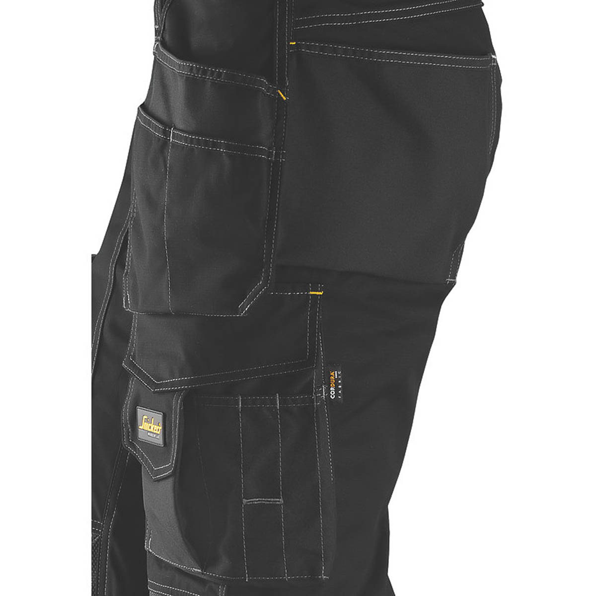 Snickers Work Trousers Mens Twisted Leg Grey Black Multi Pockets Cargo 31W 32L - Image 2