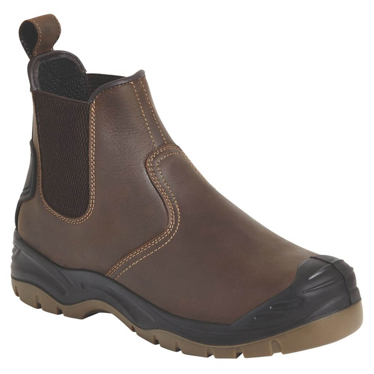 Apache Safety Dealer Boots Unisex Standard Fit Brown Shoes Steel Toe Size 11 - Image 1