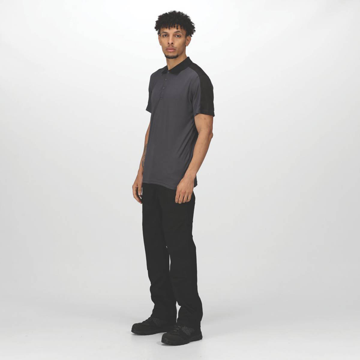 Regatta Work Trousers Mens Pro Cargo Classic Fit Black Multi Pockets 38W 29L - Image 5