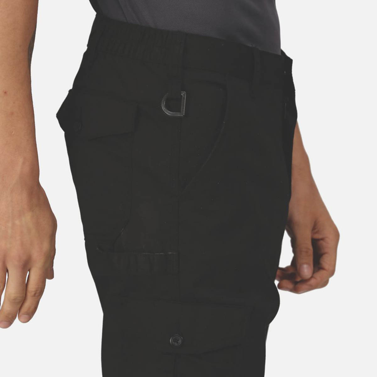 Regatta Work Trousers Mens Pro Cargo Classic Fit Black Multi Pockets 38W 29L - Image 6