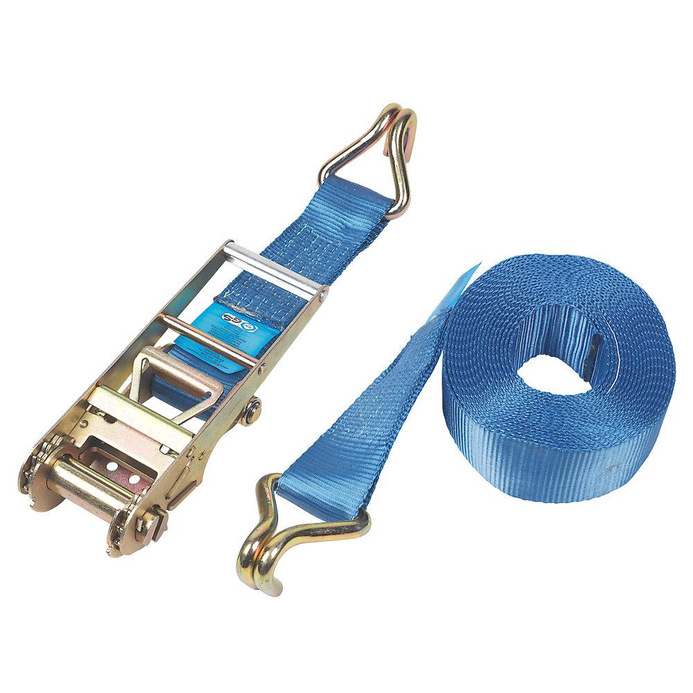 Ratchet Strap With Hooks Heavy Duty Tie Handy Lashing Capacity 4000kg 10mx76mm - Image 1